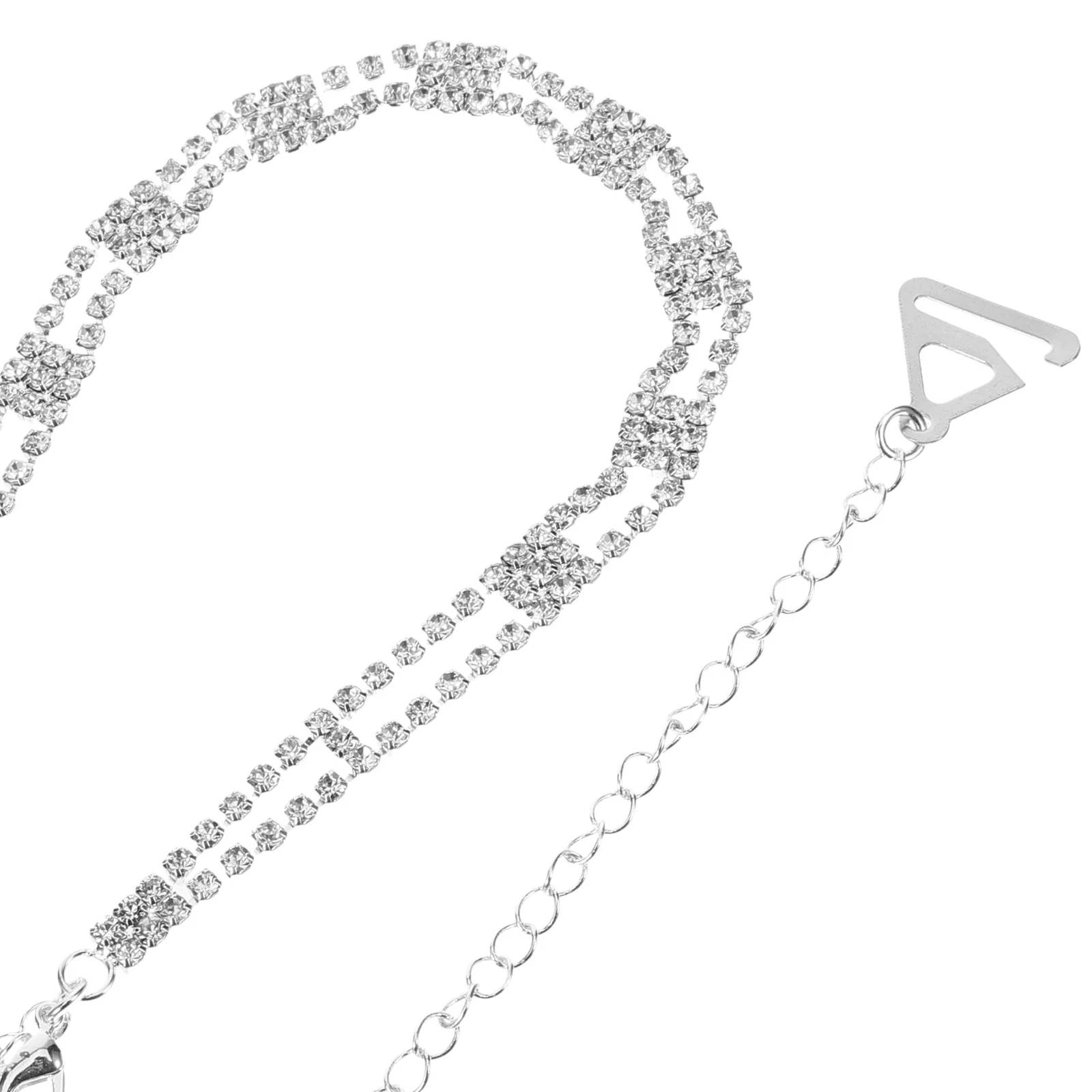 1 paio di spalline per reggiseno con strass, spalline decorative in metallo di ricambio per reggiseno, per accessori per abiti senza spalline