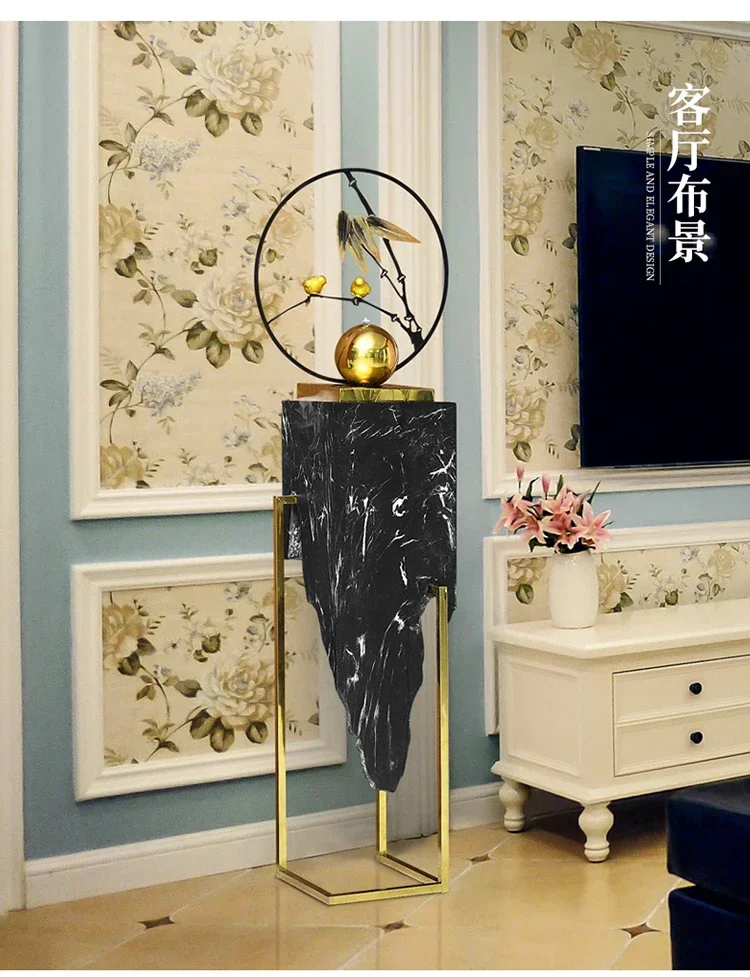 X188 Nuovo stile cinese leggero di lusso fontana da pavimento in ferro battuto decorazioni in resina decorazione paesaggio acquatico fortunato