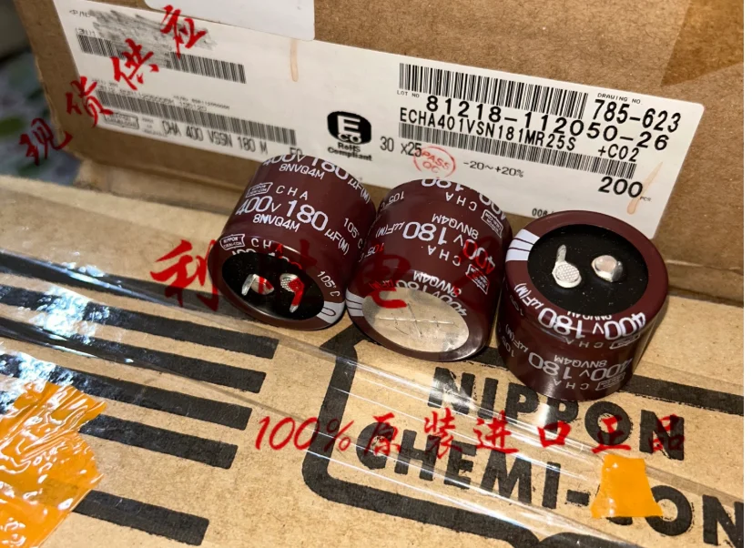 4pcs/lot Original Japanese NIPPON CHA series 400V 180UF 30X25mm audio filter aluminum electrolytic capacitor free shipping