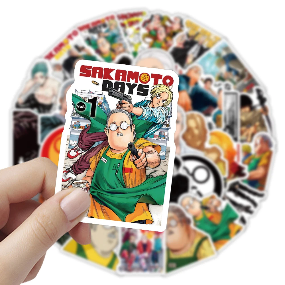 

10/30/60pcs Japanese Anime SAKAMOTO DAYS Stickers Cool Cartoon Sticker DIY Helmet Guitar Phone Bike Classic Manga Decals Packing