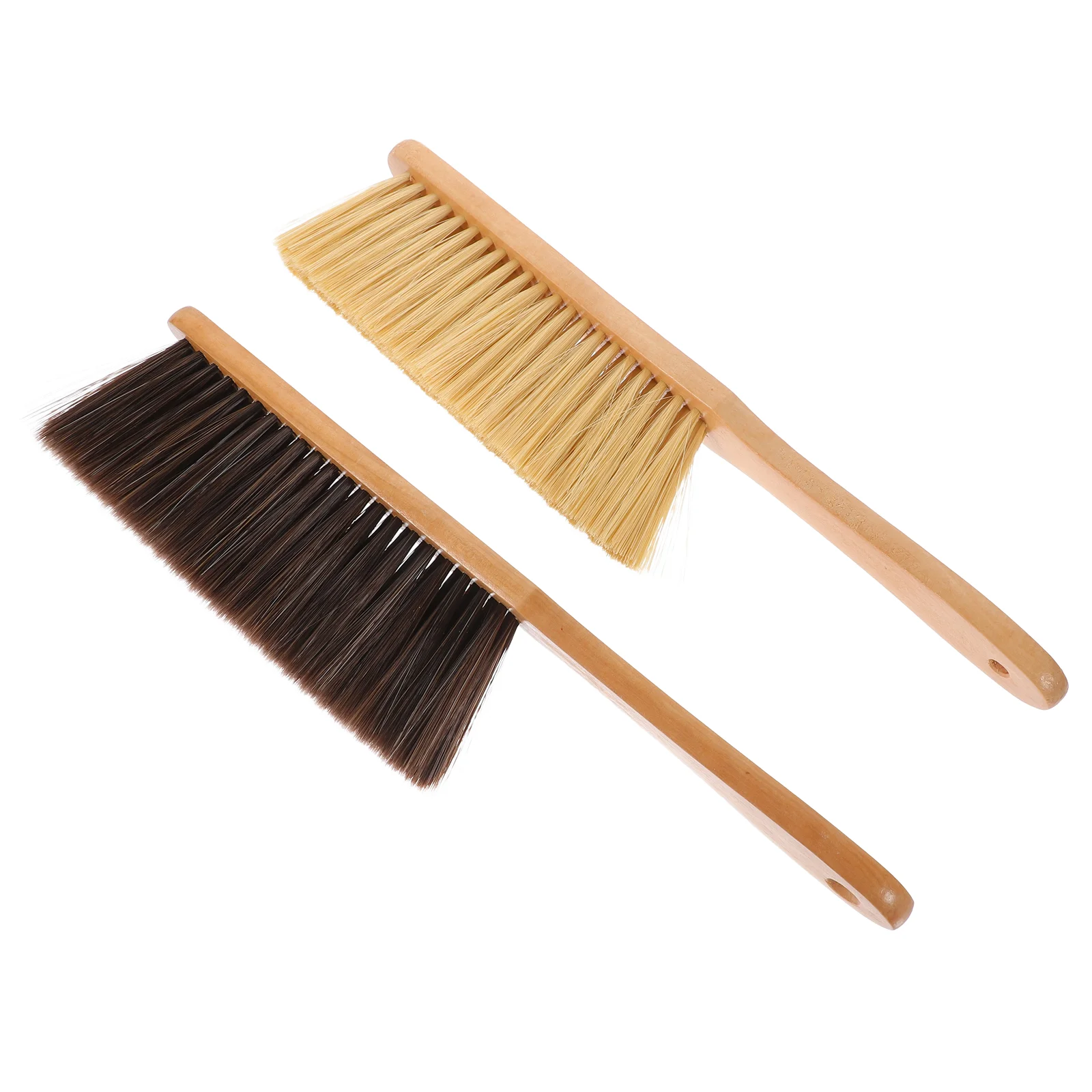 Dust Cleaning Brush Hand Broom Wood Whisk Kitchen Dirt Soft Sofa Bed Bench Dusting Handheld