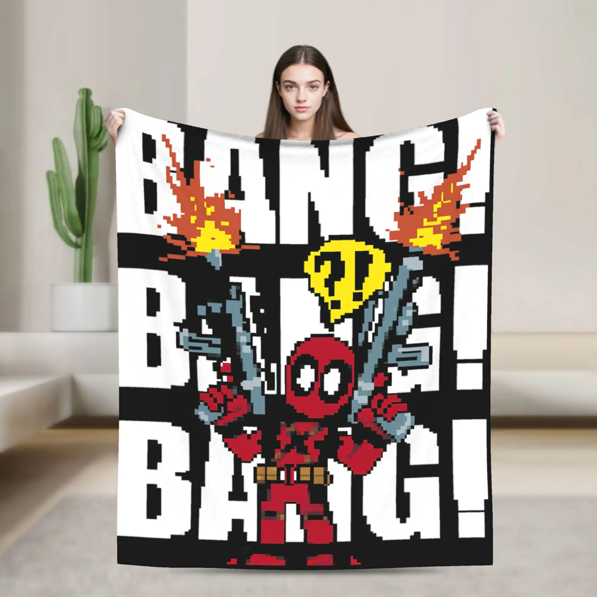 

Одеяла Deadpool Bang Marvel, коралловые флисовые плюшевые мягкие одеяла Disney для кровати, покрывала