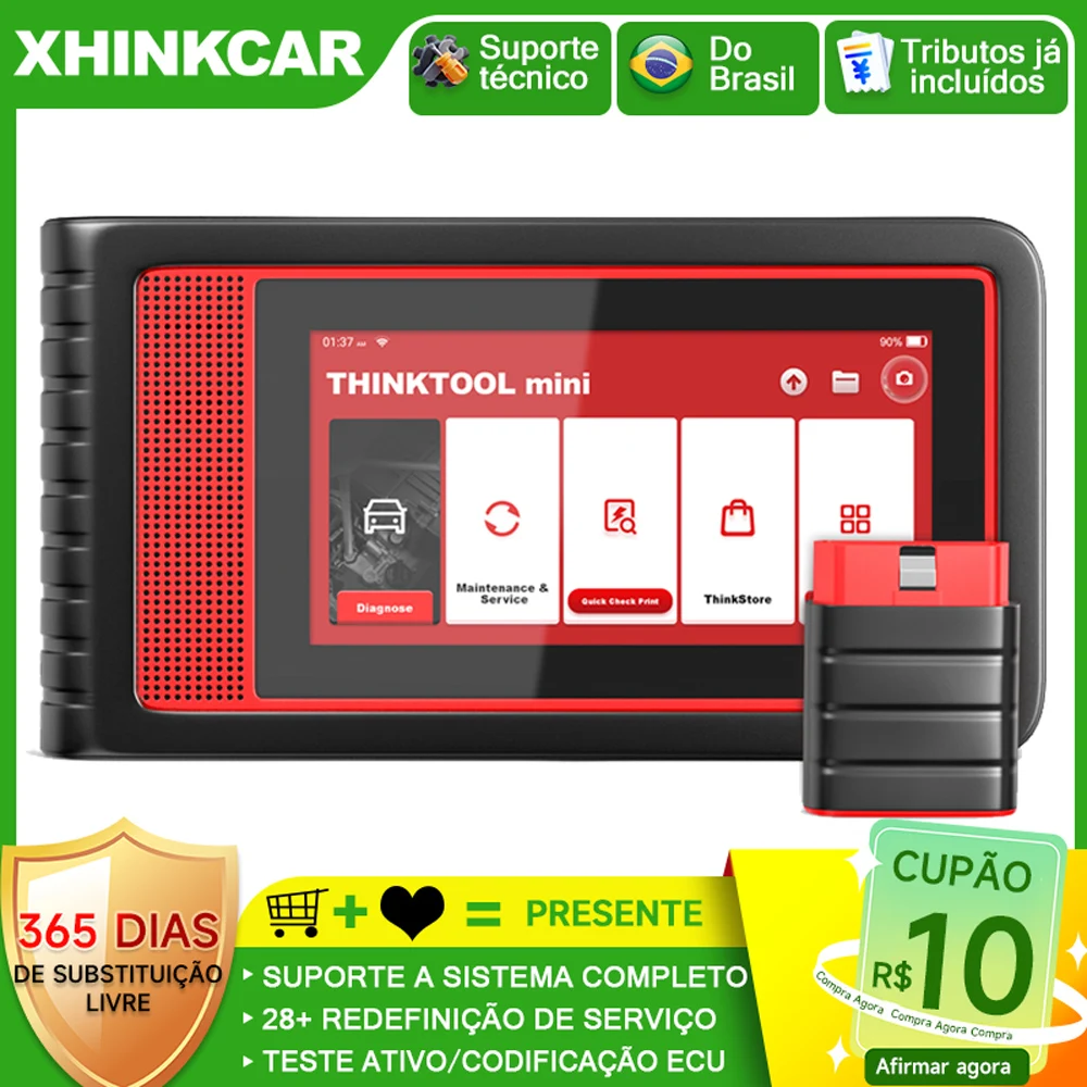 THINKCAR Thinktool Mini OBD2 Scanner All System Diagnostic Tool 28 Reset Lifetime Free Active Test DPF Oil EPB IMMO Code Reader