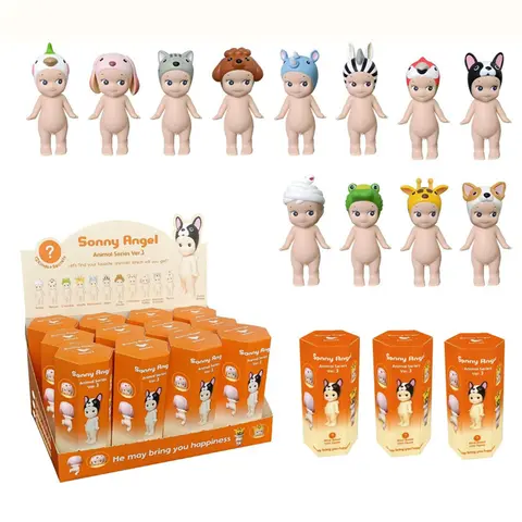 Sony Angel Hippers Blind Box Series Standing Animal Cute Figurines Room Decoration Collectible Children's Christmas Gift