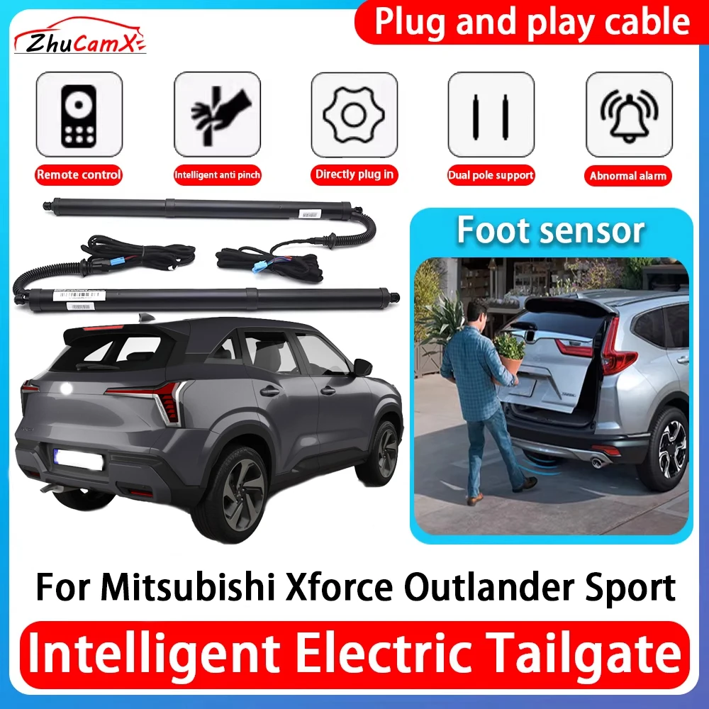 

ZhuCamX Car Power Trunk Electric Suction Tailgate Intelligent Tail Gate Lift Strut For Mitsubishi Xforce Outlander Sport