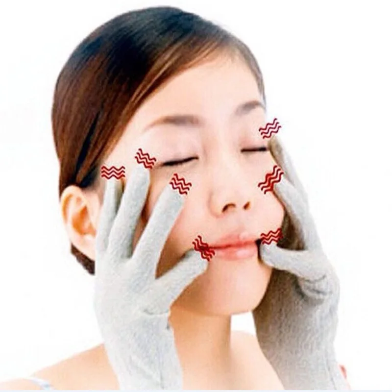 50Pair Silver Fiber Conductive Therapy Gloves Beauty Massage Gloves For TENS EMS Electrical Stimulation Machine