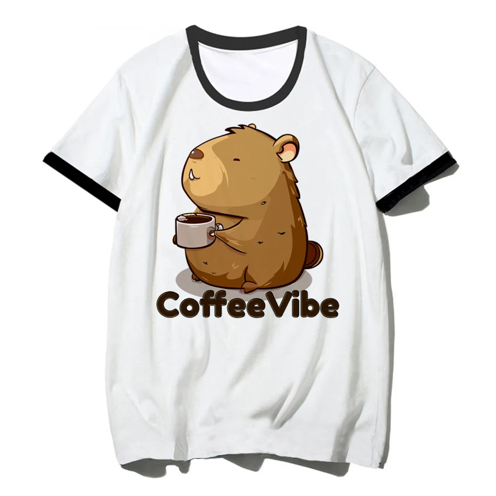 Capybara tshirt women anime comic graphic tshirt girl 2000s clothes