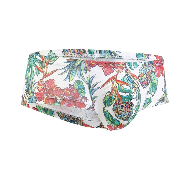 Sexy Men Underwear Men's Printed Briefs Fashion Sexy Low-waist Bikini Underpants Men  Multicolor Breathable Tight Boxers