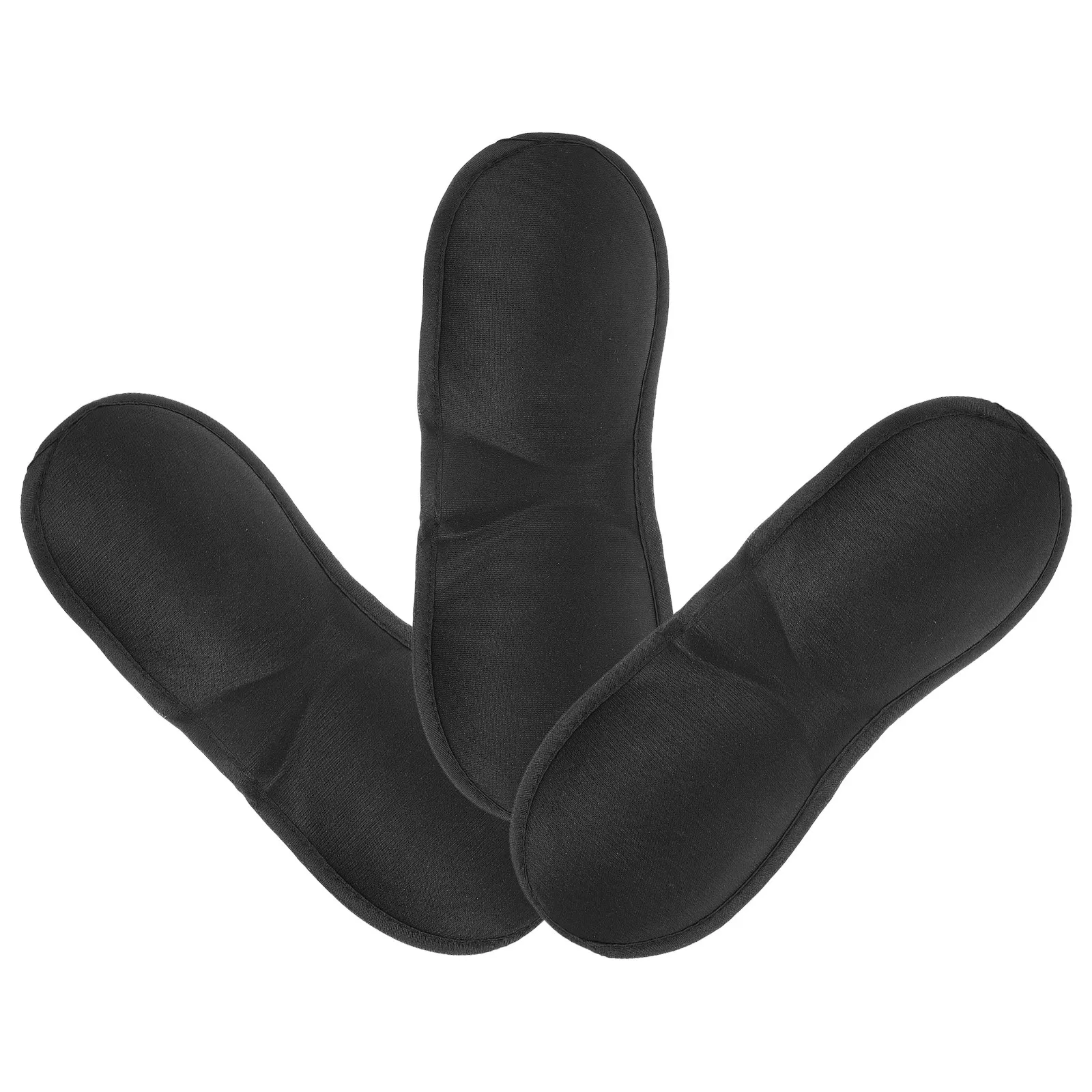 3Pcs 3D Light Blocking Eye Mask Premium Breathable Sleep Mask for Travel Hotel Flight Nap Adjustable Elastic Strap Comfortable