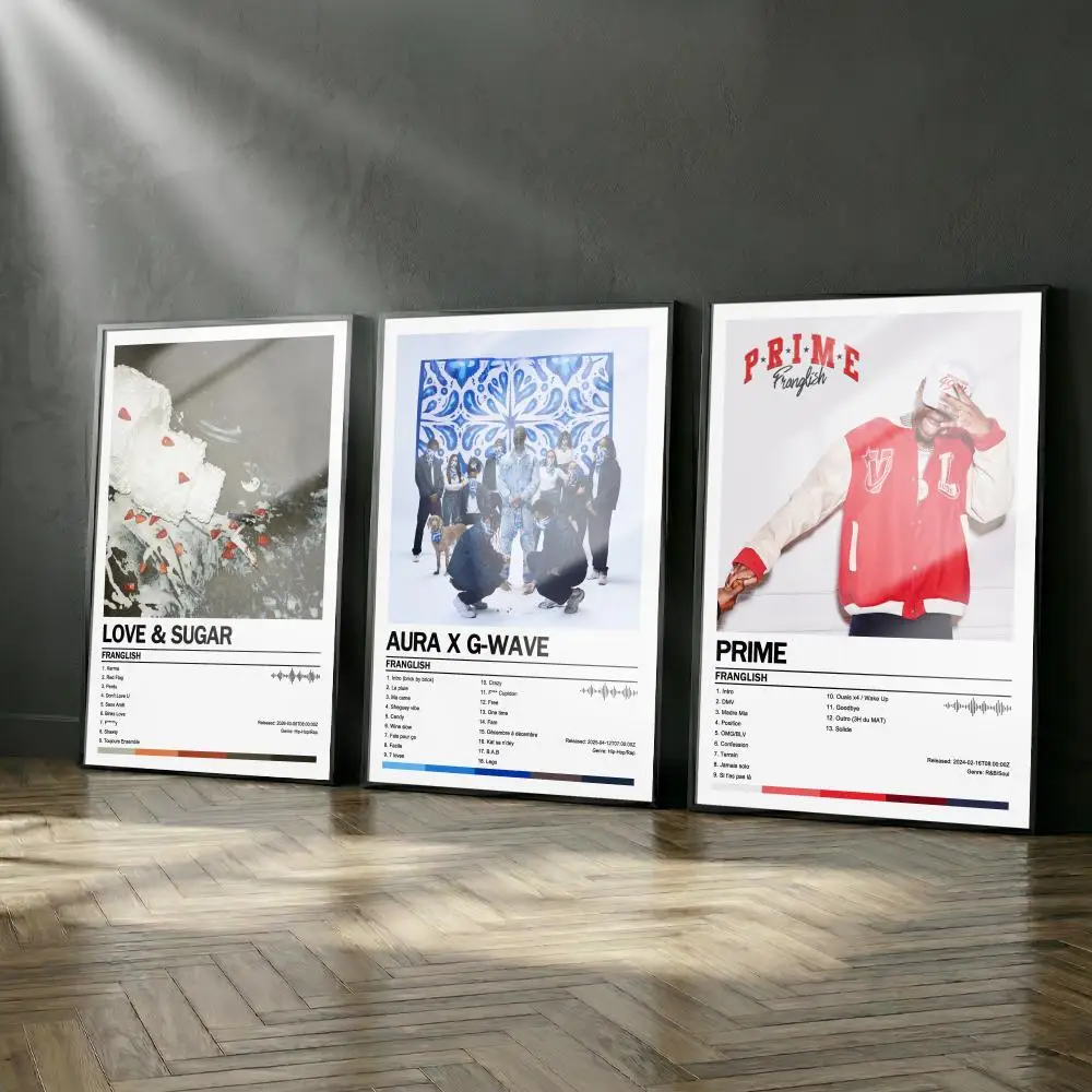 Franglish Poster-Album-Set, modernes Cover, Wandkunst für Zimmer, Leinwandgemälde, Kunstdruck, Heimwanddekoration, Bild, Geschenk