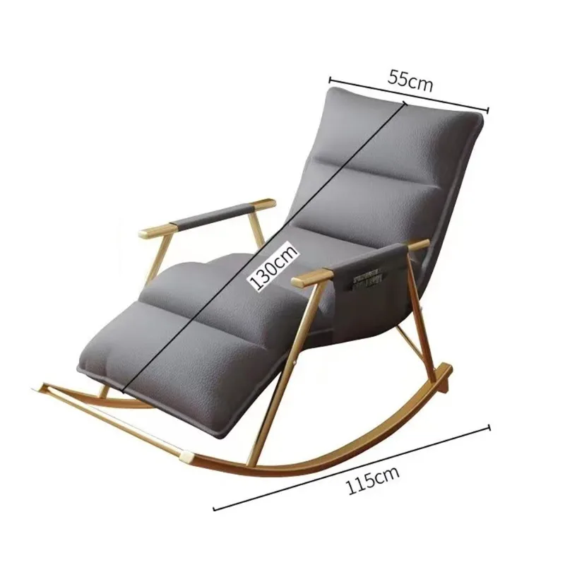 Living room light luxury rocking chair recliner adult balcony home leisure chair can lie can sleep lazy boy sofa rocking chair