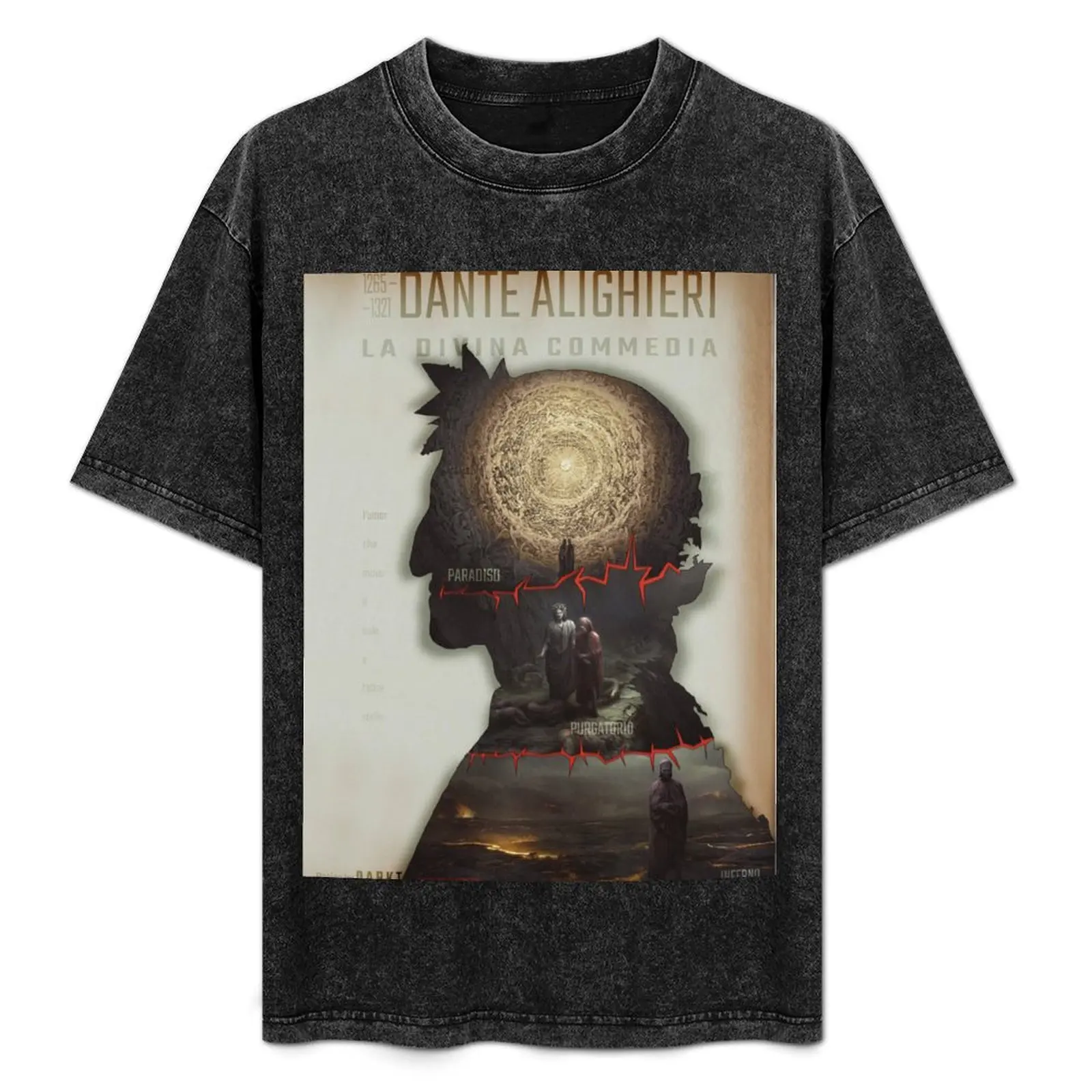 

Dante's Divine Comedy Graphic Poster Design T-Shirt Comfortable Workout Short Sleeve Shirt
