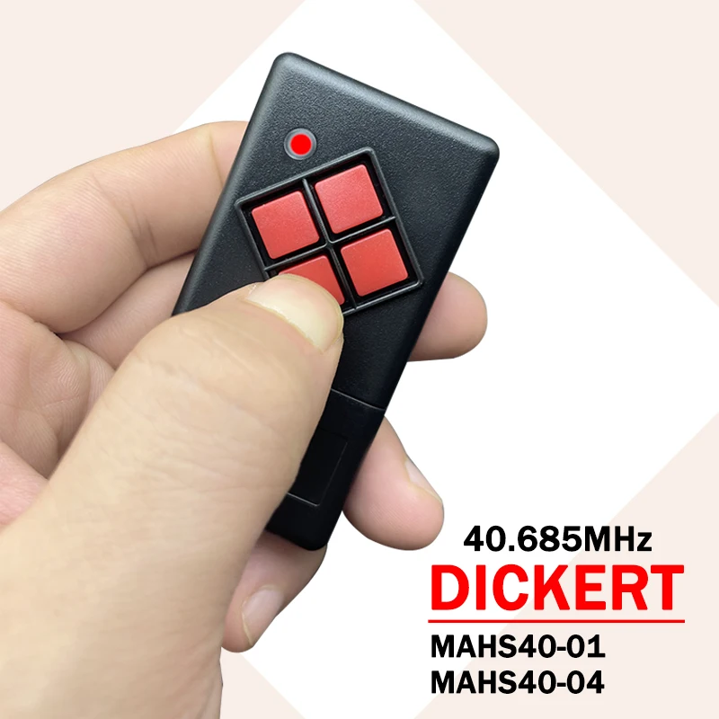 

40.685MHz DICKERT MAHS40-01 MAHS40-04 Remote Control Garage Door Opener DICKERT MAHS40 01 04 Garage Command Transmitter