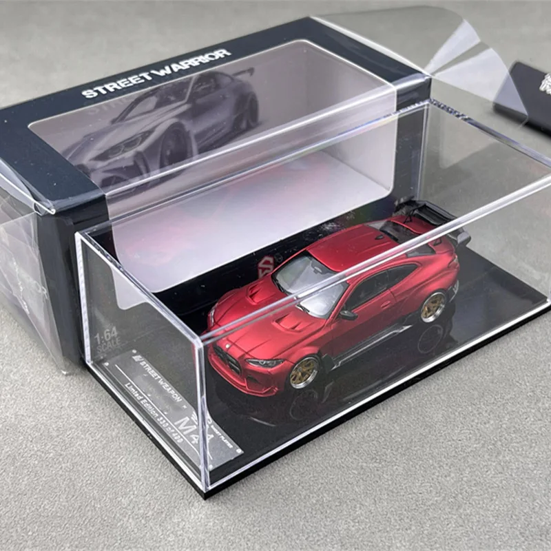 Diecast 1:64 Scale G82 M4 ADRO BODY KIT Simulation Alloy Car Model Static Display Collectible Toy Gift Souvenir Decoration