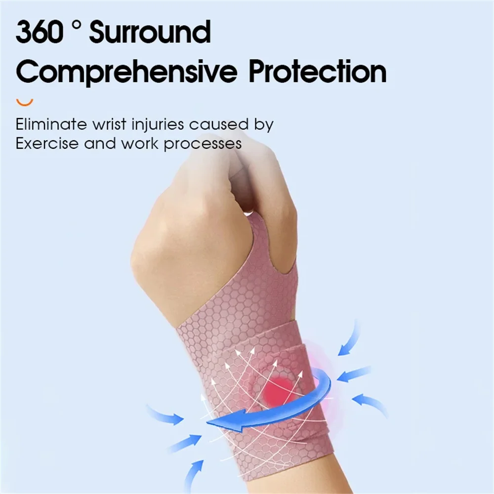 Adjustable Wrist Protector Gym Wristbands For Hands Pain Elastic Wristband Support Weightlifting Men And Women Wrist Guard Brace