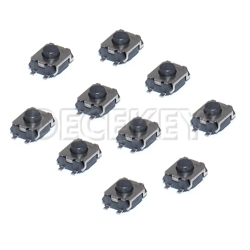 100PCS 3*4*2 mm SMD Switch 4 Pin Touch Micro Switch Tact Push Button Switches 3x4x2H Mini Buttons