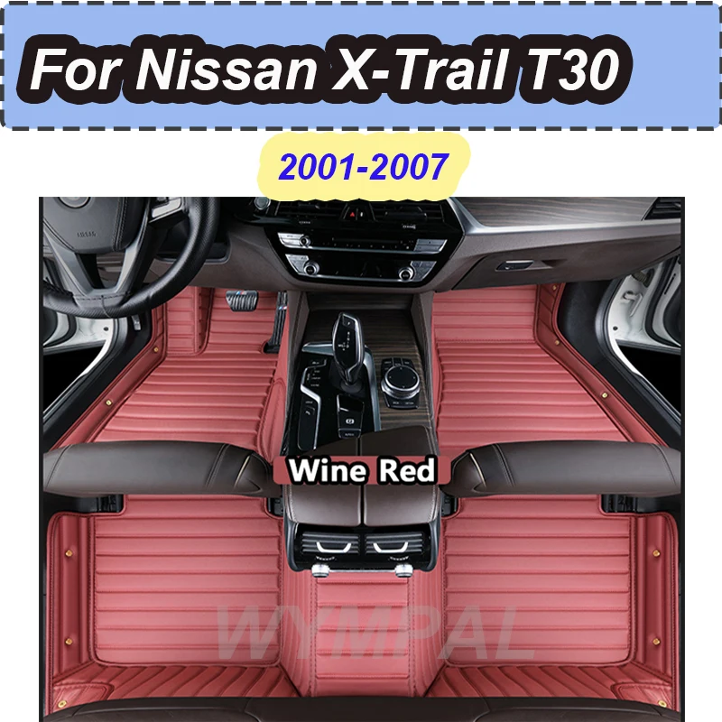 

Роскошный автомобильный коврик для Nissan X-Trail T30 2001 ~ 2007 кожаный коврик против грязи, аксессуары для авто автомобильные коврики, напольный