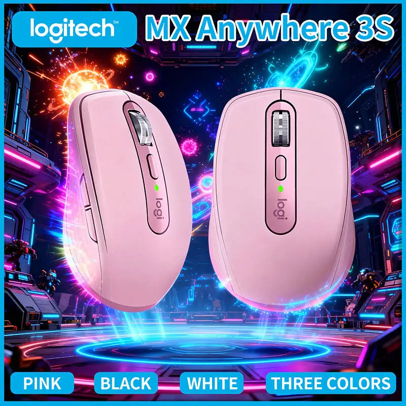 

Беспроводная мышь Logitech MX Anywhere 3S — удобная поддержание на весь день, плавная производительность, тихая работа для домашнего использования