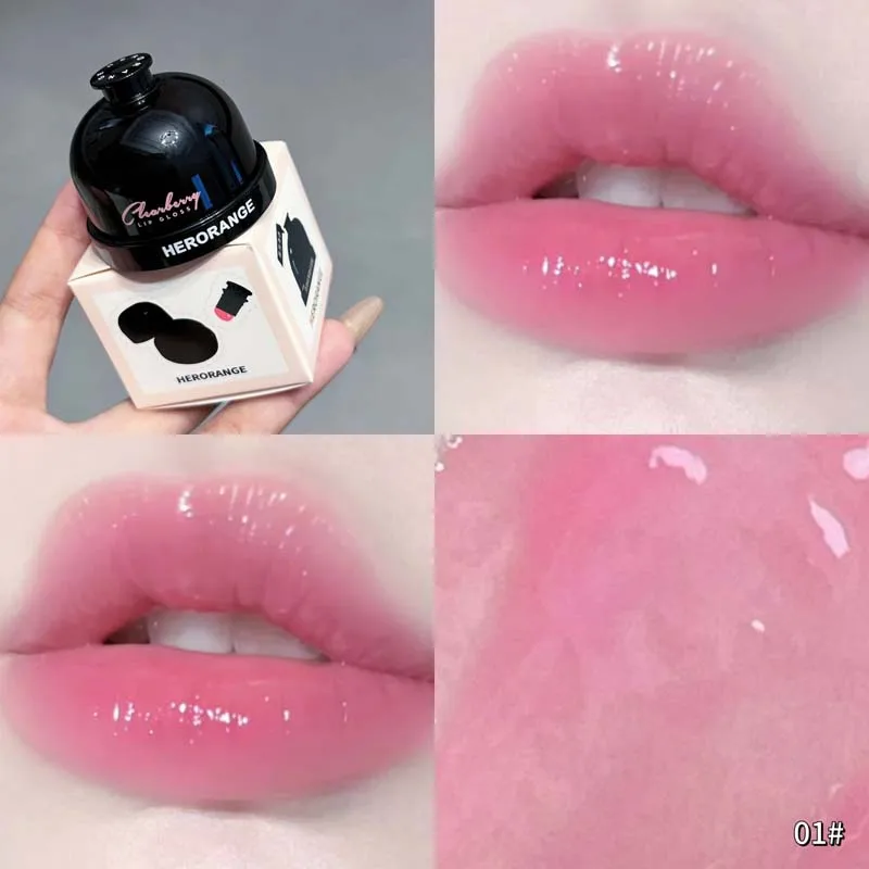 실리콘 립 브러쉬 젤리 솔리드 립글로스 논스틱 미러 립 틴트 지속력 좋은 메이크업 보습 캔형 크리스탈 립스틱 머드