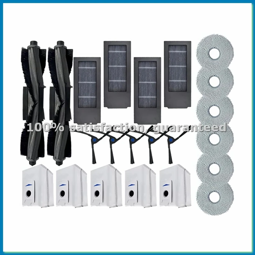 

Запчасти для робота-пылесоса X2 Omni/X2 Pro/X2: основная и боковые щетки, фильтр, тряпка для влажной уборки, мешок для сбора пыли - A73M