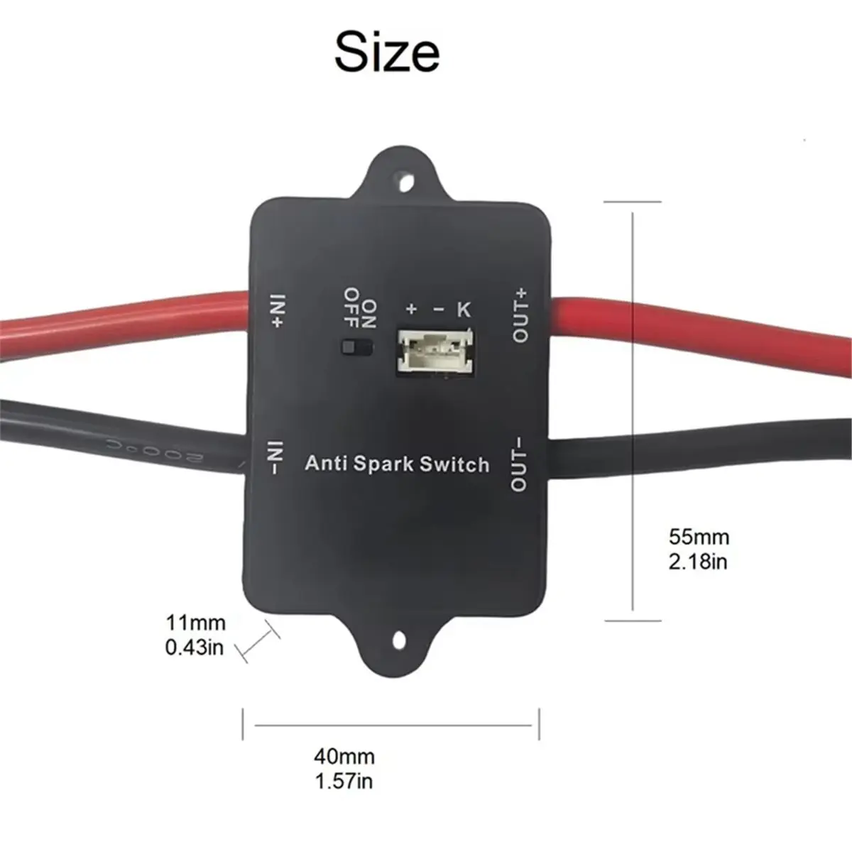 

Выключатель питания AD10 AS100 с защитой от искр 100А 84В DC - разъем XT90 для ESC, электроскейтборда, самоката, радиоуправляемой машины, лодки, электровелосипеда