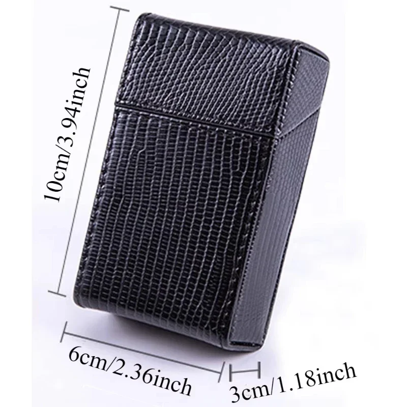 20 Portable Anti Pressure and Moisture-proof Cigarette Boxes, Magnetic Flip Cover Cigarette Box Accessories, Men's Gifts