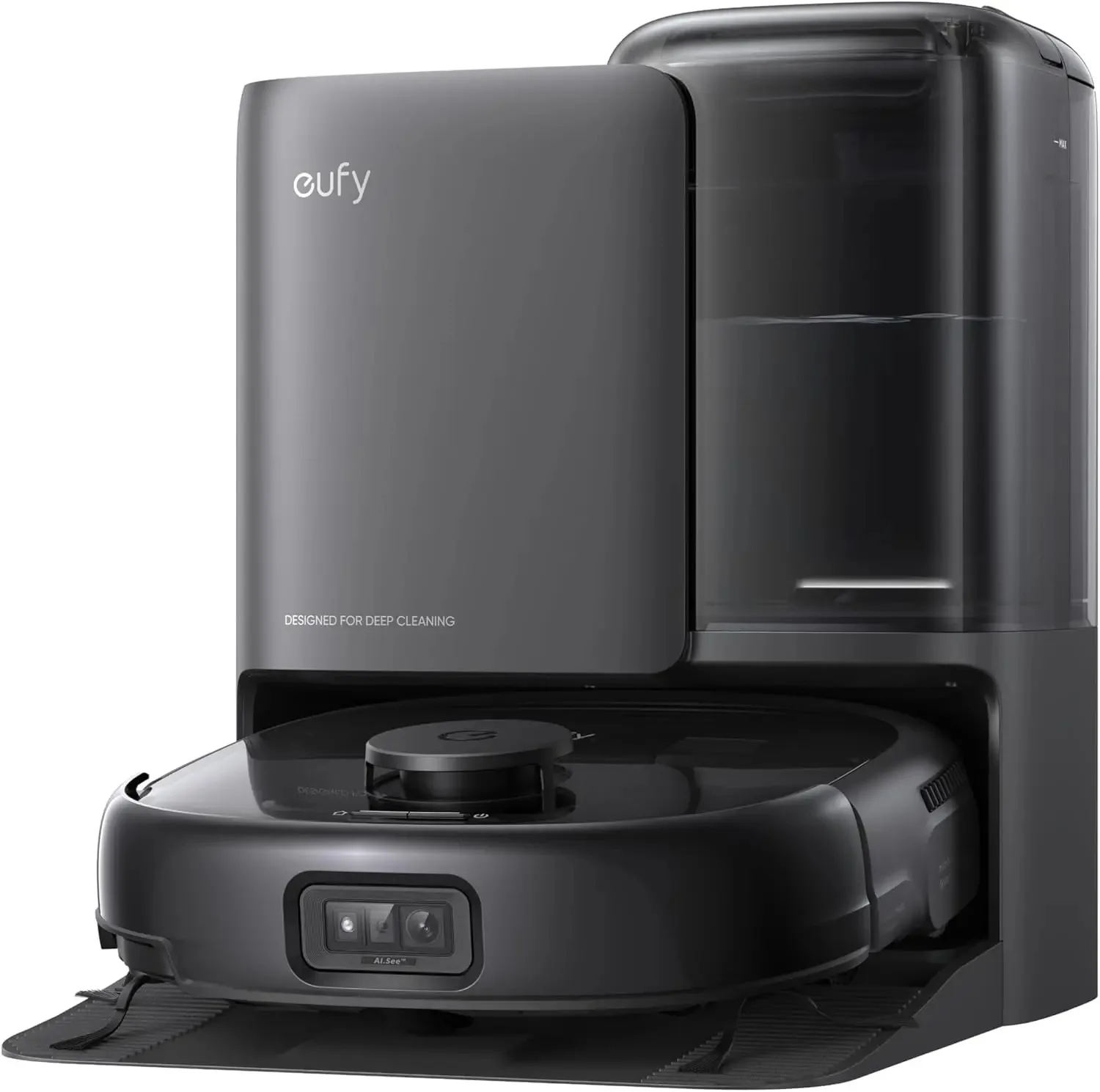 

ГОРЯЧИЕ ПРОДАЖИ Комбинированный робот-пылесос и швабра eufy E25 Omni, система HydroJet, турбоотсасывание 20 000 Па, конструкция с нулевым запуском, от края до углов D