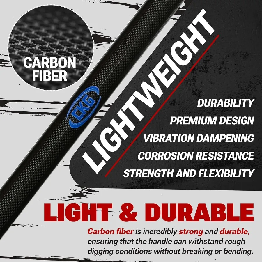 أداة حفر مجرفة للكشف عن المعادن الكربونية مع شفرة مسننة مزدوجة خفيفة الوزن حفار جذر الحديقة بأسمائها الحقيقية الاحترافية