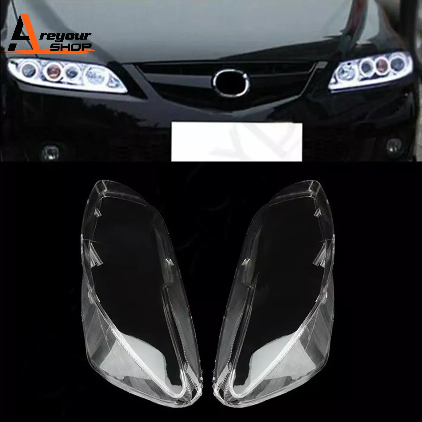 

2 шт. крышка объектива передней фары абажур L & R ADP 10786301 S для Mazda 6 2003 2004 2005 2006 2007 2008