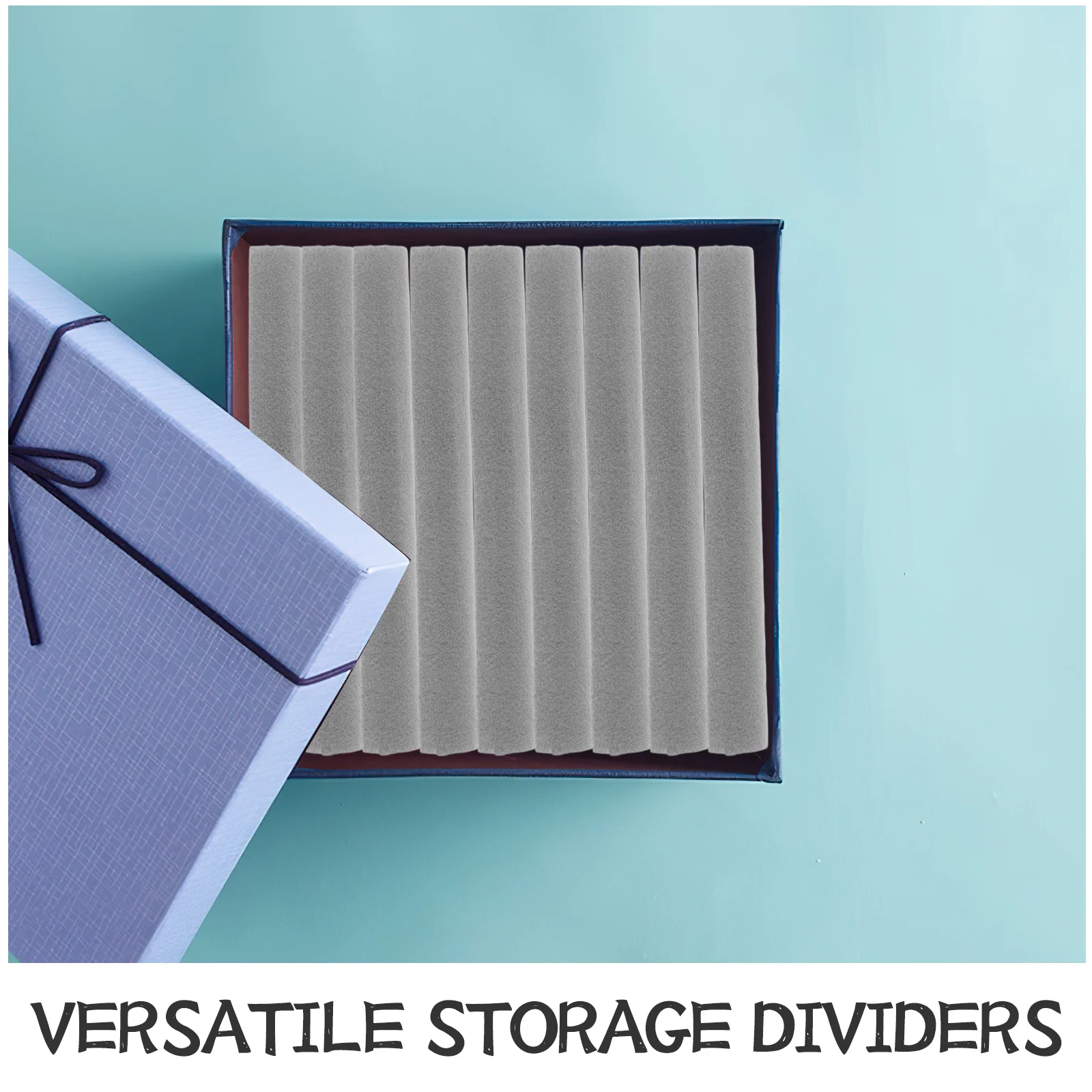 8 قطعة علبة مجوهرات مرنة فواصل لينة اصطف درج المنظم صندوق إدراج ل قلادة القرط تخزين الغرور عرض فاصل