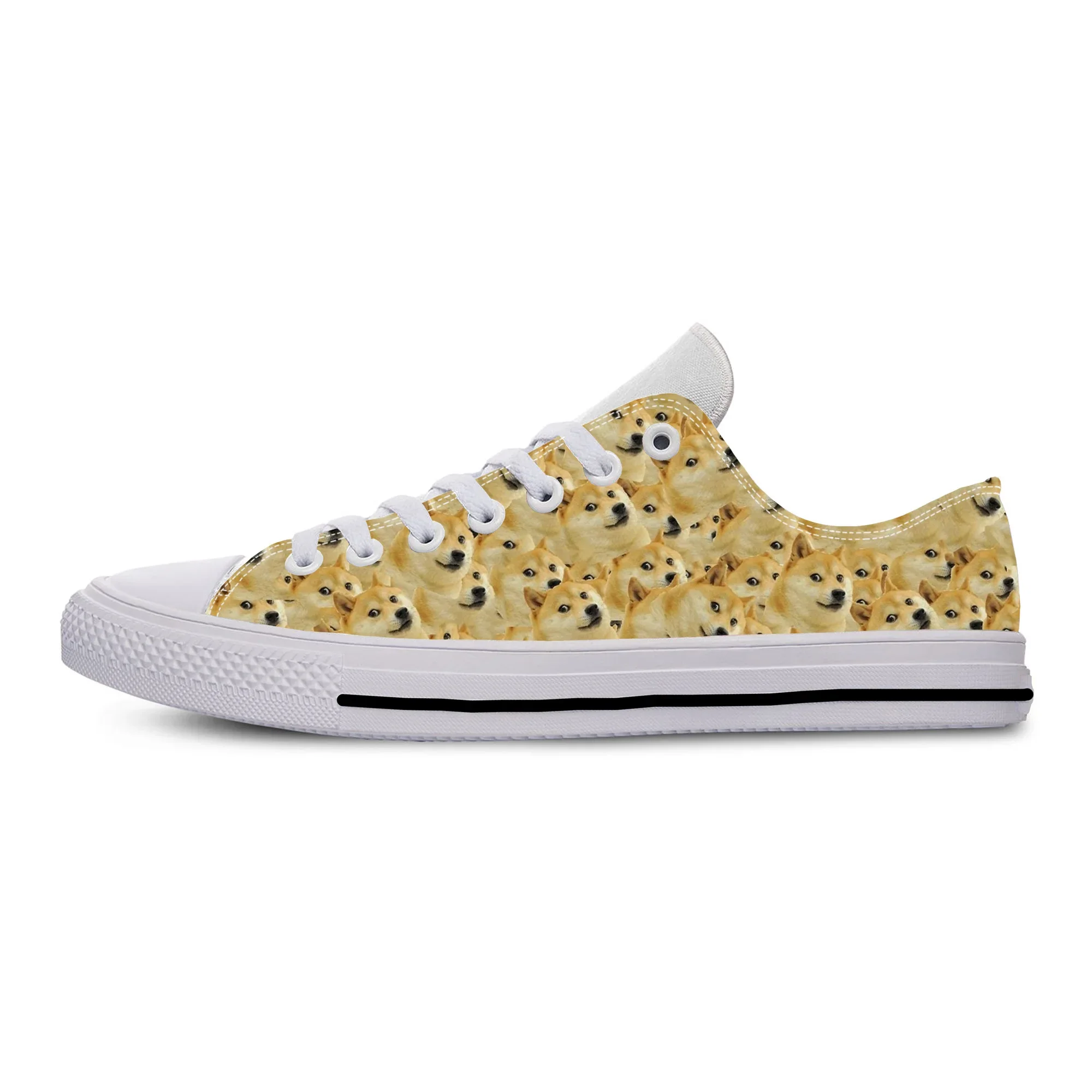 

Summer Animal Shiba Inu Dog Doge Meme Anime Cartoon Casual Shoes Lightweight Men Women Sneakers Low Top Breathable Board Shoes