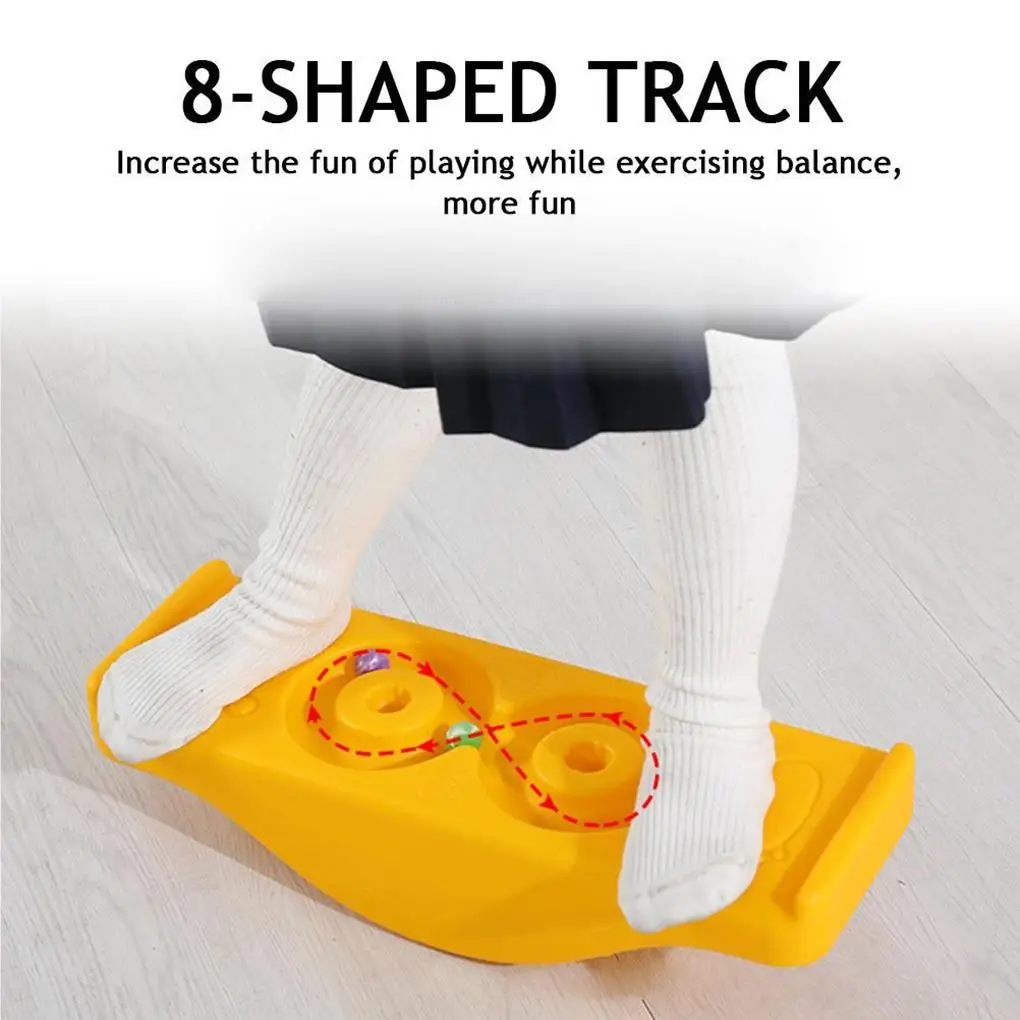 Professional Rocking Balance Seesaw PE Curvy Board Physical Coordination Sensory Training Equipment Children Game Fitness Plate