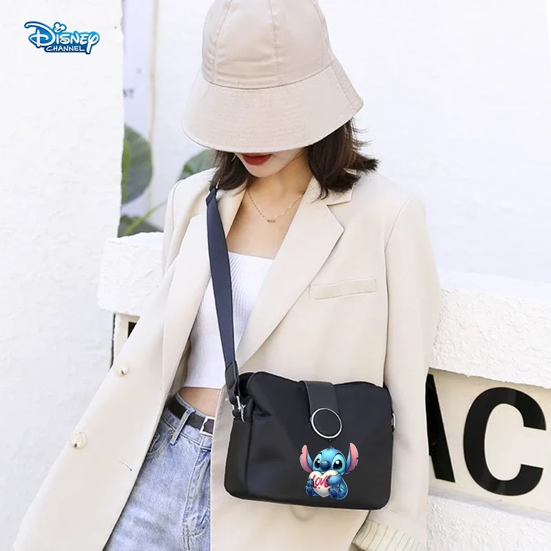 Disney Lilo&Stitch Women Shoulder Bag Kawaii Classic Crossbody Bags Girl Trendy Casual Handbag Cartoon Anime Storage Bag Gift