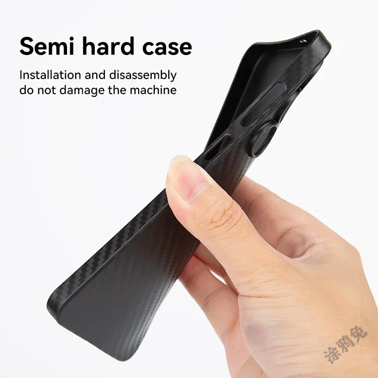 For Galaxy S25 Ultra New 2025 Phone Case Anti-fingerprint Anti-scratch PP Carbon Fiber Texture For Samsung S25 Carbon Case