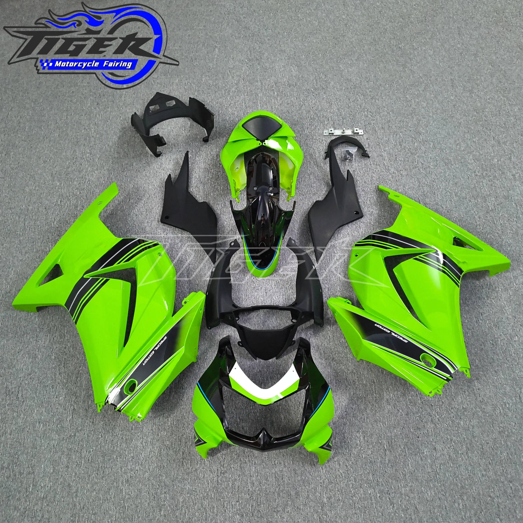

Injection fairings kit for Kawasaki Ninja EX250 2008-2012 sport fairing kits EX250 08-12 black