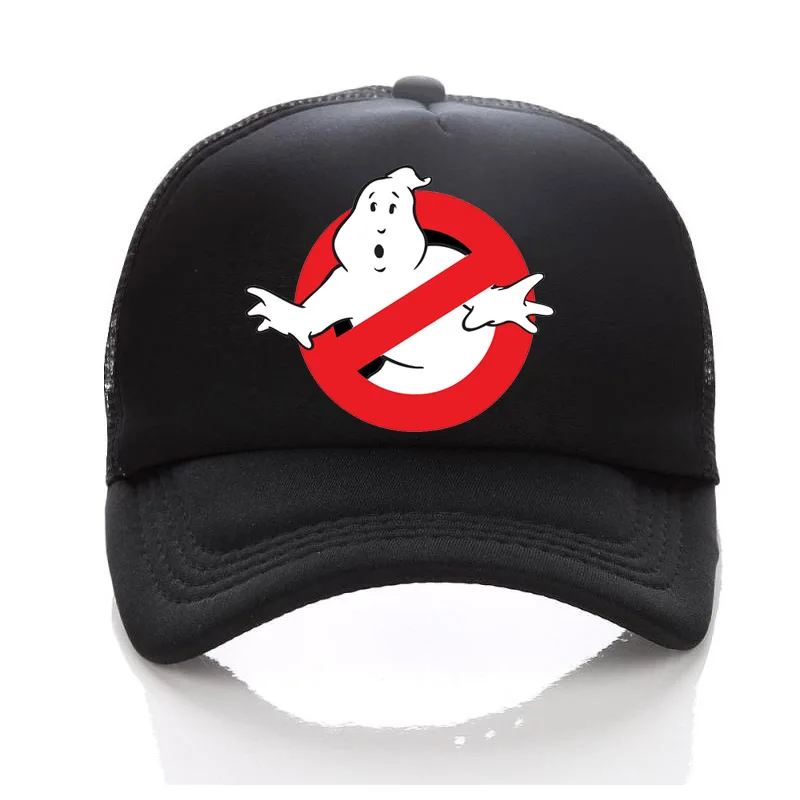 Ghostbusters Movie Adult/Kids Trucker Cap Summer Mesh Sun Hats Ghost Busters Baseball Hat Family Children/baby ghostbusters Cap