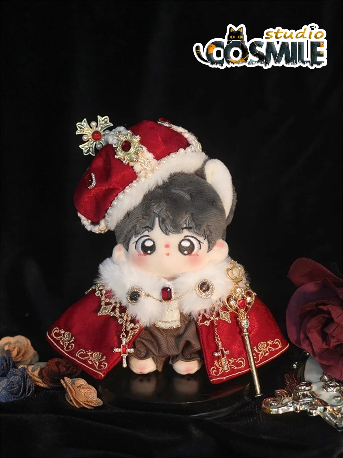 European Royal General Classical Elegant Prince Knight Coronation 10cm 20cm Plush Doll Clothes Clothing Costume Jiamian KL