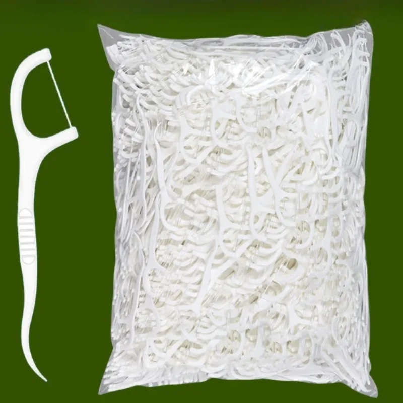 1000PCS Premium Filo interdentale Picks Dente Pick Pulizia dei denti Spazzole interdentali Usa e getta Igiene orale Cura Pulizia interdentale