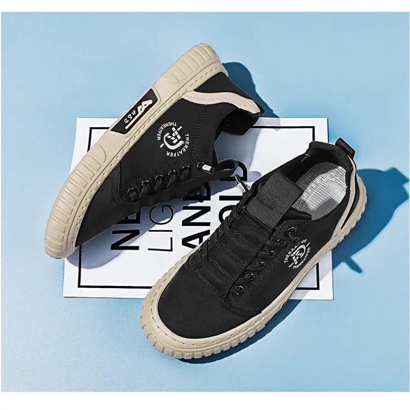 Men Casual Shoes Ice Silk Cloth Canvas Shoes Sneakers 2024 New in Breathable Slip on Man Flat Loafers Men Vulcanized Shoes Trend