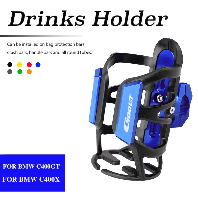 

For BMW C400GT C400X C 400 GT C 400 X C 400 X GT Motorcycle CNC Beverage Water Bottle Cage Drink Cup Holder