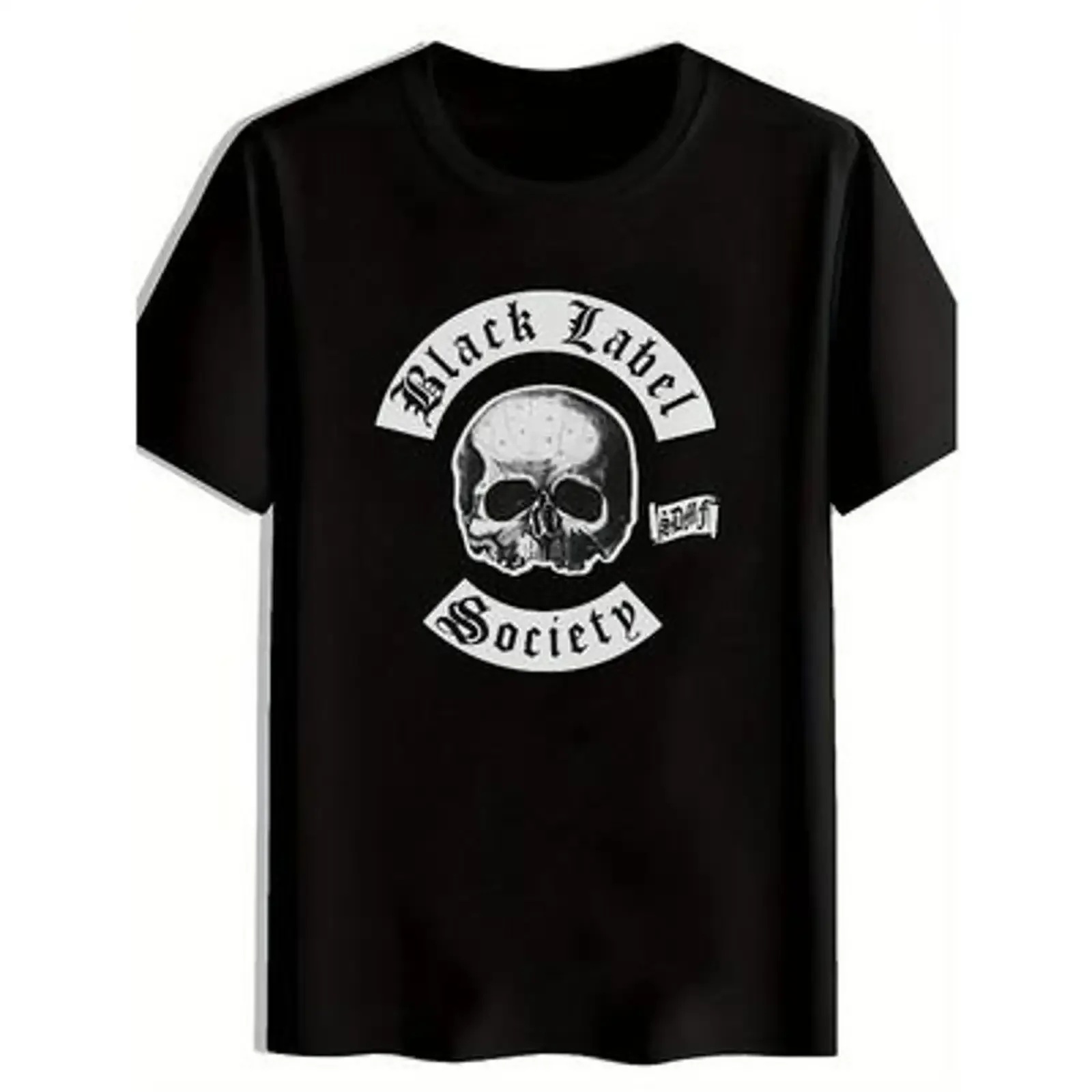 European Sizes Black Skull Crossed Wrenches Design Men T Shirt for Regular Fit Round Neck vintage Washed Stylish Soft homme