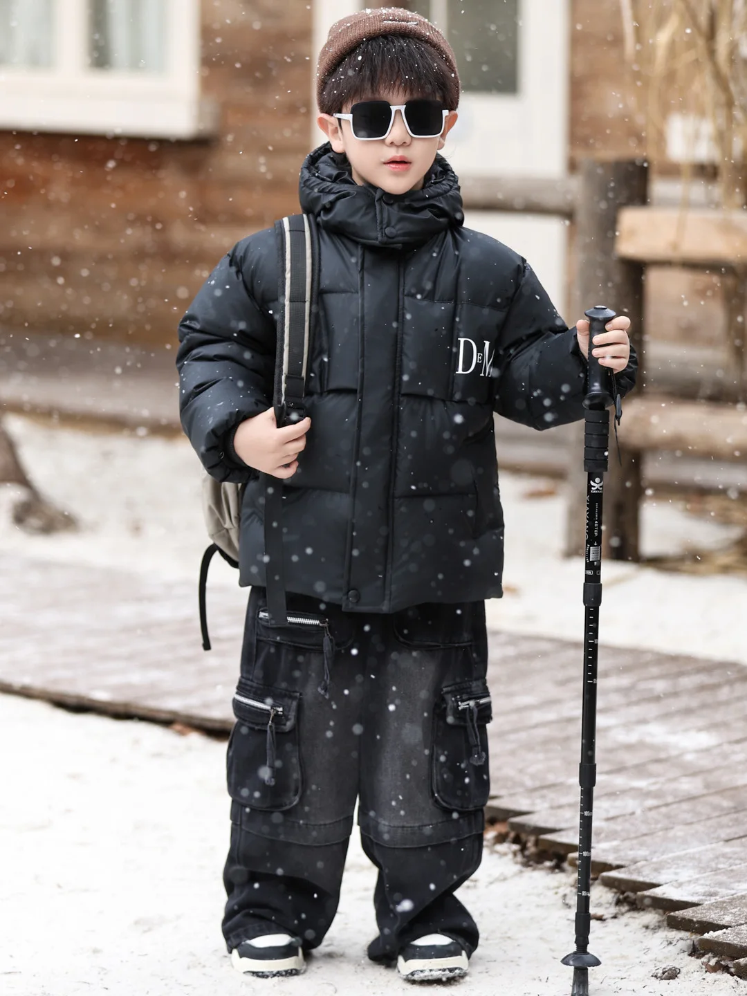 

Зимняя хлопковая куртка для мальчиков 2025 года, новая модель, утепленное пуховое пальто для детей, зимняя верхняя одежда, детская зимняя одежда, хлопковое пальто