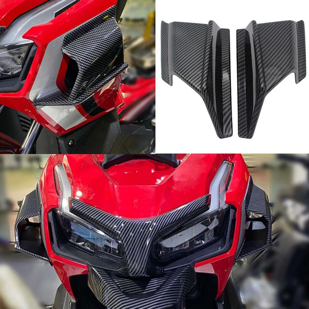 

Motorcycle Fixed Wing Car Spoiler Aerodynamic Fairing Accessories Kit Winglets Deflector Front Bumper Vent