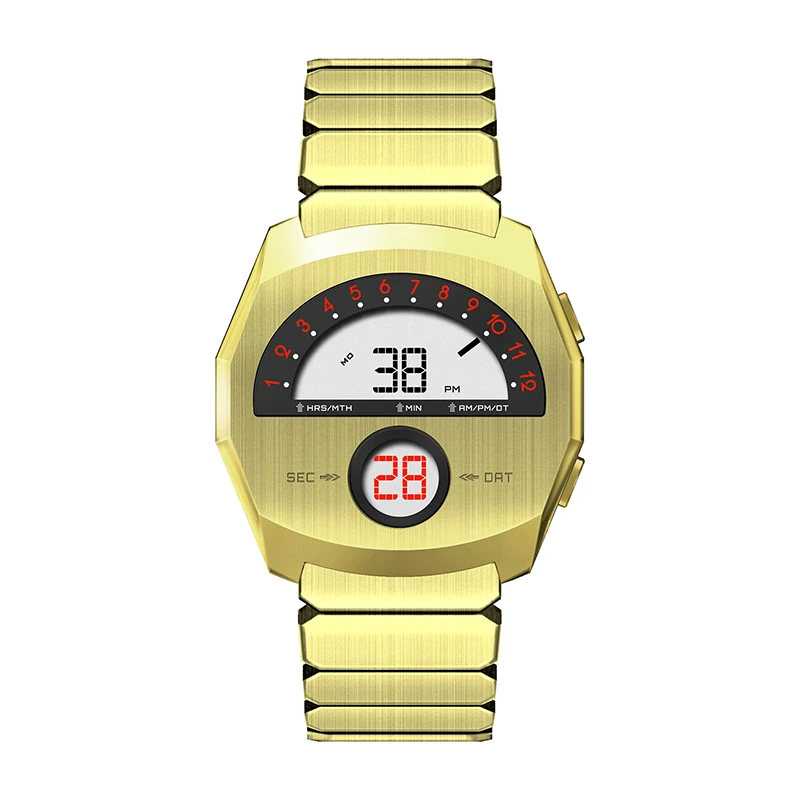 Unique Design Creative Men Watches 2026 Dropship Wrist Watches Male Clock Men Gold Stainless Steel Band High Quality Benly DG