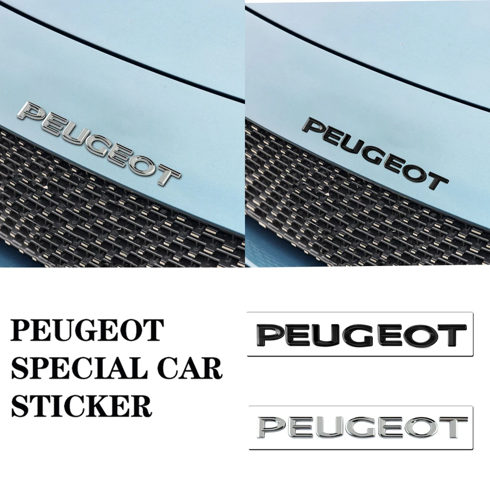 1 шт., наклейка на задний багажник автомобиля из АБС-пластика для Peugeot 206 207 208 306 307 308 406 407 408 508 106 107 108 2008 RCZ