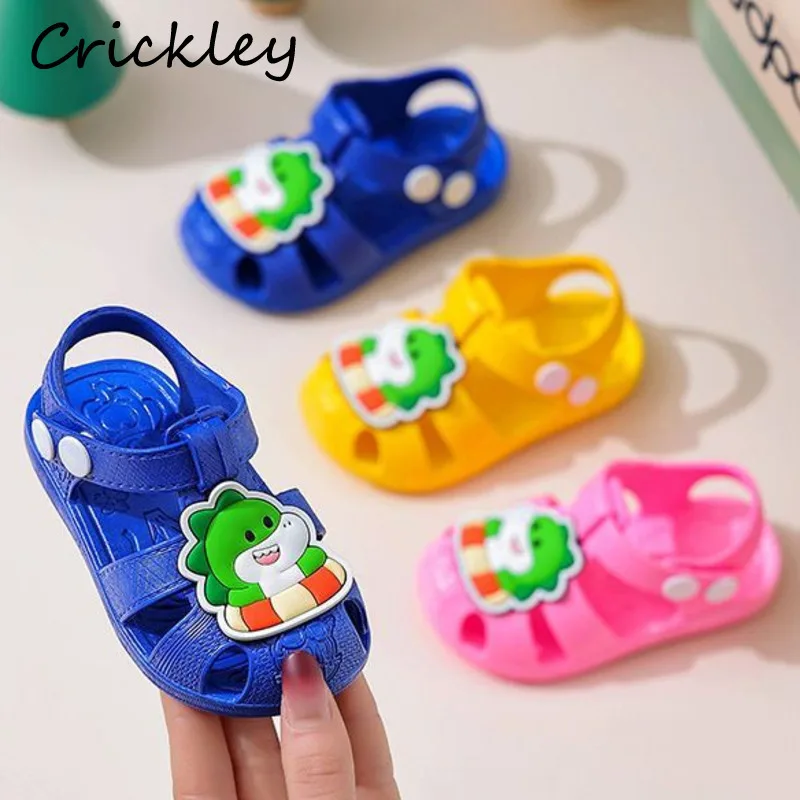 

Cartoon Dinosaur Baby Girls Boys Summer Shoes PVC Waterproof Toddler Kids Sandals Soft Anti Slip Children Beach Shoes