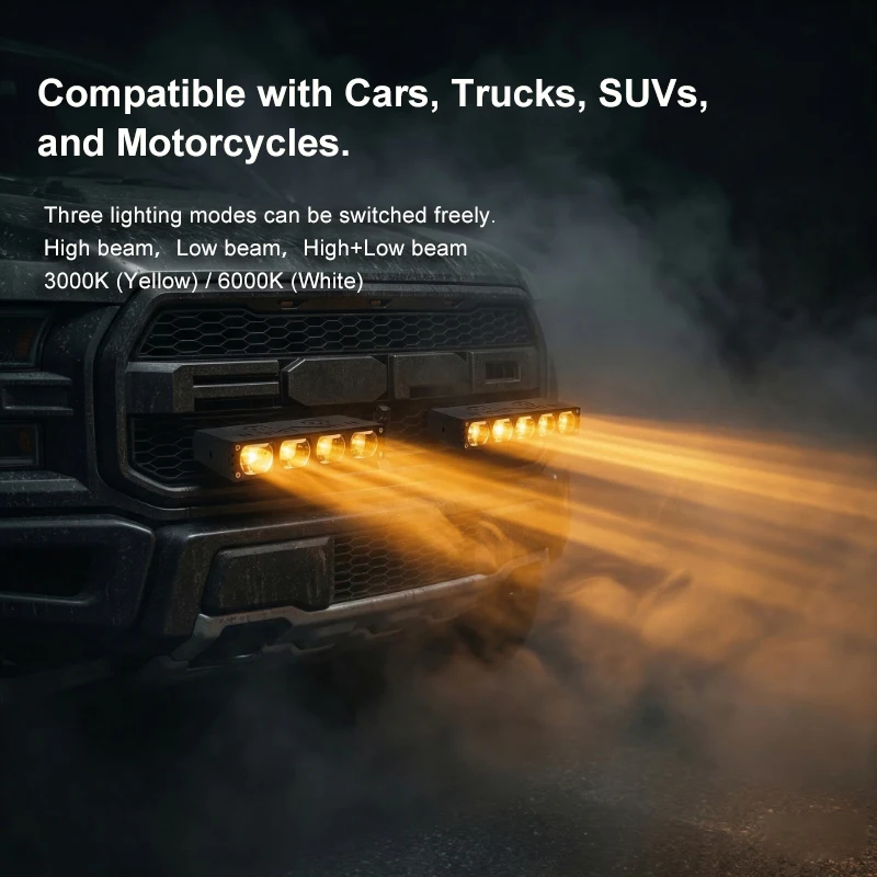 4/5inch Auto Work Light Explorer Motorcycle LED Bar Spot Flood Fog Super Brighter Lamp 12V 60V Off Road Car Boat Truck 4x4