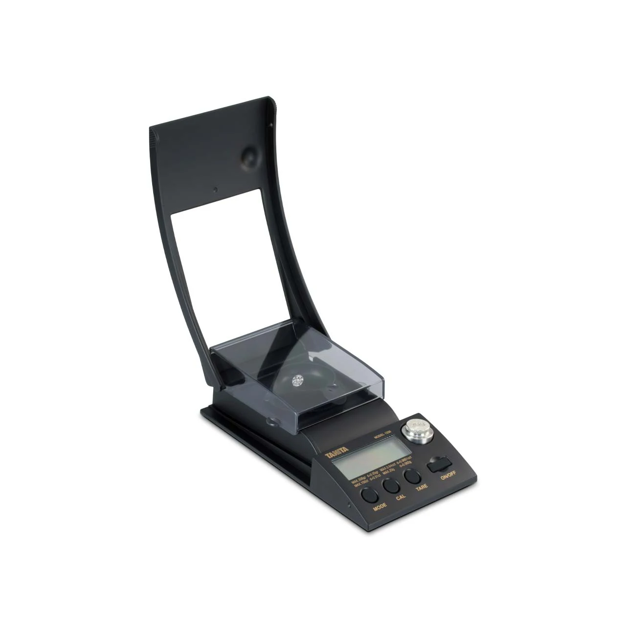 Tanita 1230 Portable Gem Scale Mini Diamond Scale with Draft Shield Folding Hard Cover 0.01 Carat Precision for Jewelers