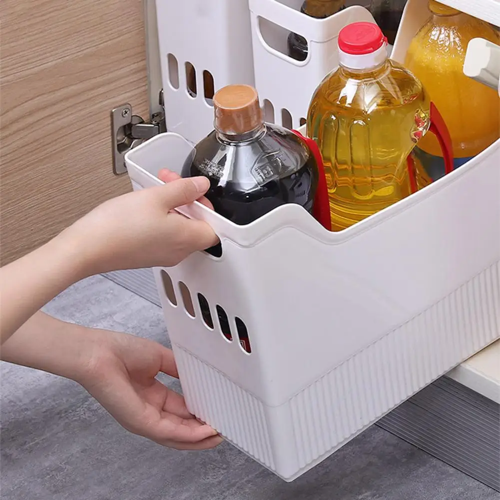 Plastic Storage Box Plastic Scrapbook Paper Storage Case with Built-in Pulley Design Wheels for Holding Papers Vinyl for Kitchen