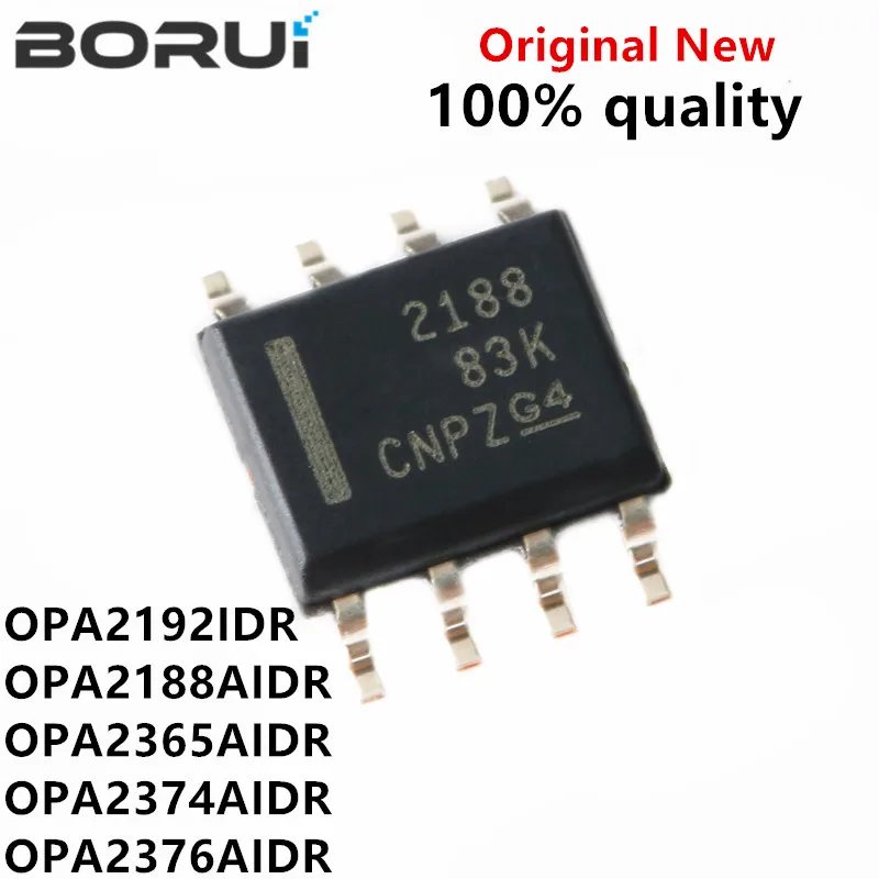 10 PÇS/LOTE OPA2188AIDR 2188 OPA2188 OPA2365AIDR O2365A OPA2374AIDR 2374A OPA2376AIDR 2376 OPA2192IDR OPA2192 2192 Chipset IC
